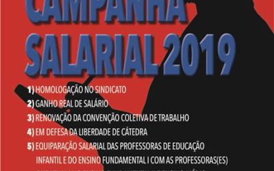 Professores das escolas particulares da Região dos Lagos, participem da campanha salarial 2019